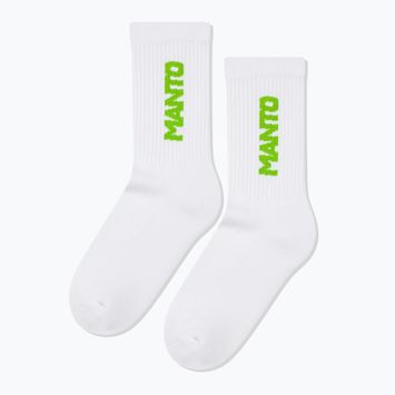 Calzini MANTO Logotype white/green