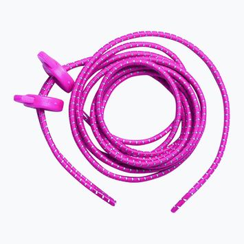 ZONE3 Lacci elastici autobloccanti rosa neon