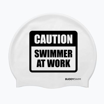 BuddySwim CSW Cuffia in silicone bianco