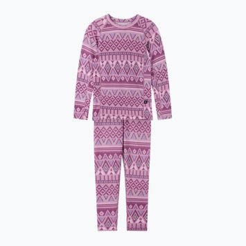 Set di biancheria intima termica per bambini Reima Taitoa grigio rosa