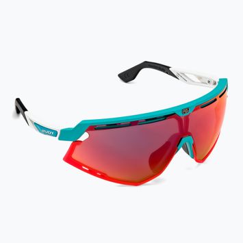 Occhiali da sole Rudy Project Defender bianco smeraldo opaco/rosso multicolore