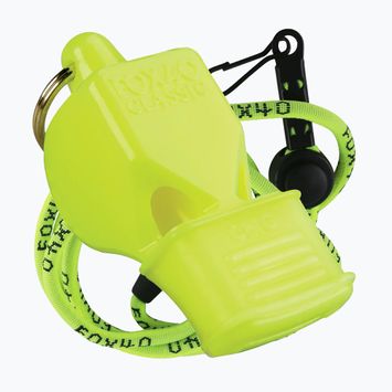 Fox 40 Classic CMG Fischietto di sicurezza giallo neon con cordino