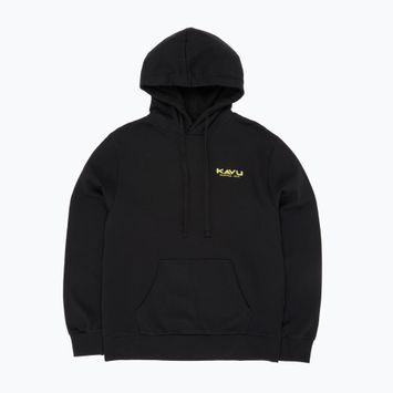 KAVU Felpa con cappuccio True Gradient da uomo, nero