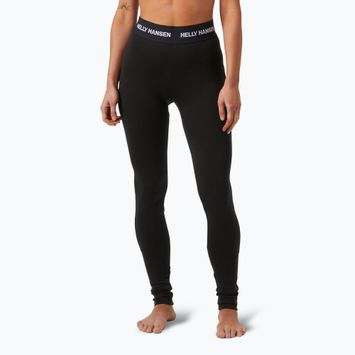 Pantaloni termici Helly Hansen Lifa Merino Midweight da donna, nero