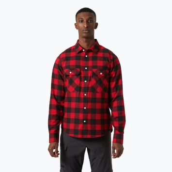 Camicia da uomo Helly Hansen Lokka Organic Flannel a quadri di bufalo rosso