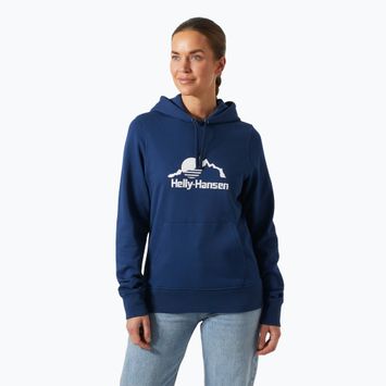Felpa con cappuccio Helly Hansen Nord Graphic Donna oceano