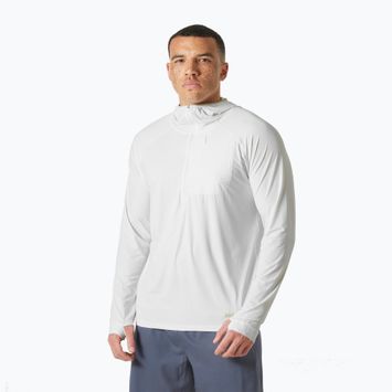 Felpa trekking da uomo Helly Hansen Shine Solen 1/2 Zip Hoodie bianco