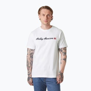 T-shirt Helly Hansen Core Graphic T 2.0 da uomo, bianco