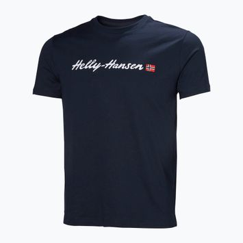 Maglietta Helly Hansen Core Graphic T 2.0 uomo, navy