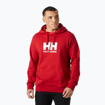 Felpa da uomo Helly Hansen HH Logo Hoodie red