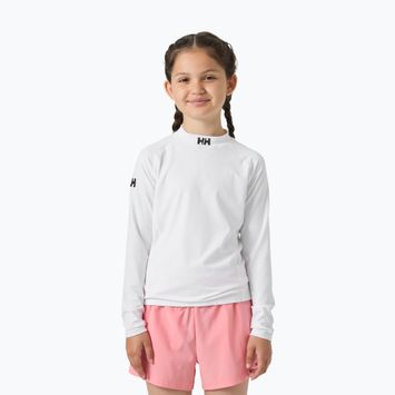 Maglia a maniche lunghe da nuoto per bambini Helly Hansen Waterwear Rashguard Jr white