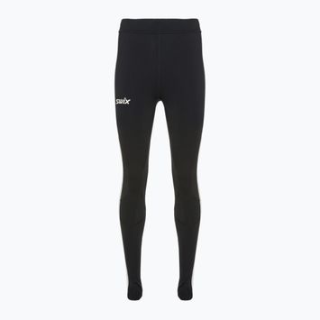 Pantaloni da donna Swix Focus Warm nero/bianco brillante