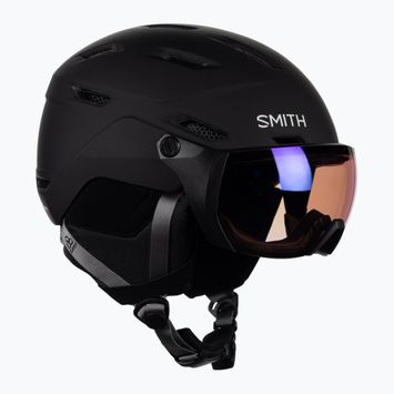 Casco da sci Smith Survey nero opaco/rosa flash