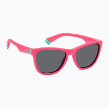Occhiali da sole Polaroid PLD 8056/S rosa opaco/grigio polarizzati per bambini