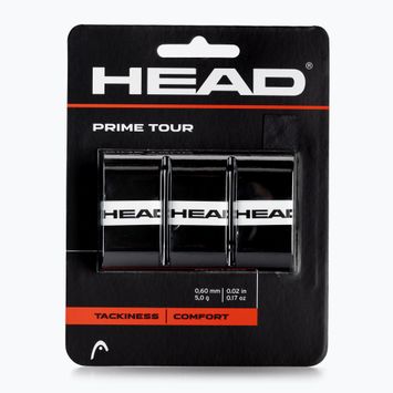 Fasce per racchette da tennis HEAD Prime Tour 3 pezzi nero.
