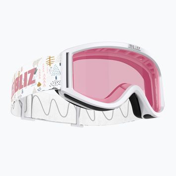 Occhiali da sci per bambini Bliz Pixie Jr bianco/rosa