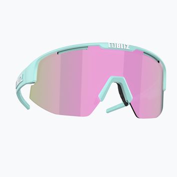 Occhiali da sole Bliz Matrix Small opaco menta pastello/marrone/rosa multi