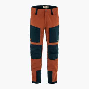 Pantaloni da trekking da uomo Fjällräven Keb Agile autumn leaf/ dark navy
