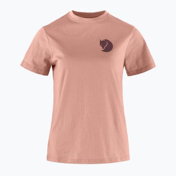 T-shirt trekking donna Fjällräven Fox Boxy Logo dusty rose