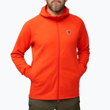 Giacca da trekking da uomo Fjällräven Expedition Fleece Hoodie arancione fuoco