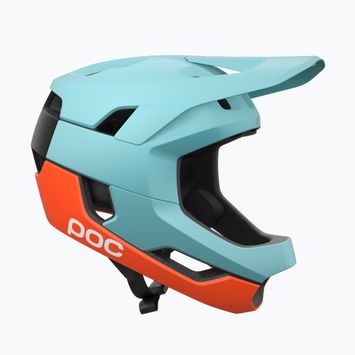 Casco da ciclismo POC Otocon Race MIPS indicolite blue matt/carnelian orange matt