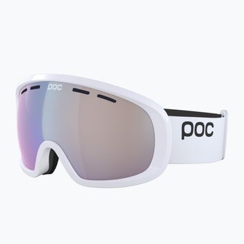 Occhiali da sci POC Fovea Mid Photochromic bianco uranio/rosa chiaro/azzurro