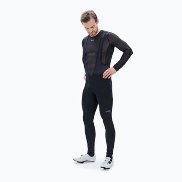 Pantaloni da ciclismo da uomo POC Thermal Cargo Tights nero uranio