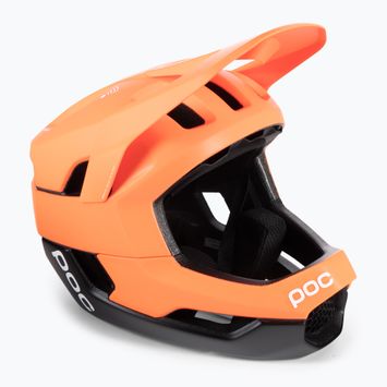 POC Otocon Race MIPS arancione fluorescente avip/nero uranio opaco casco da bici