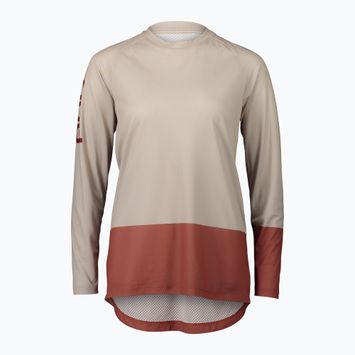 Manica lunga ciclismo donna POC MTB Pure light sandstone beige/sale dell'Himalaya