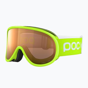 POC POCito Retina giallo fluorescente/verde, occhiali da sci per bambini