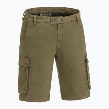 Pantaloncini da trekking Pinewood Värnamo Serengeti h.olive da uomo