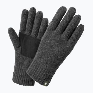 Guanti da trekking da donna Pinewood Knitted Wool d.anthracite mel