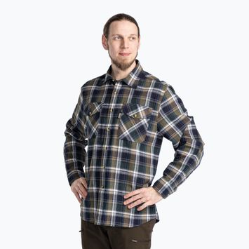 Camicia Pinewood da uomo Härjedalen verde/navy