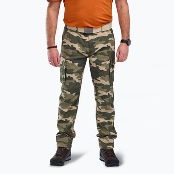 Pantaloni trekking Pinewood Värnamo Serengeti kaki camou da uomo