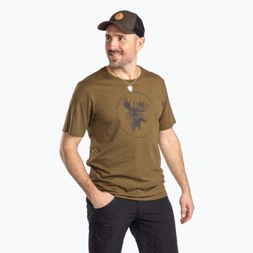 Maglietta Pinewood Moose olive da uomo
