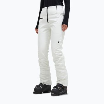 Pantaloni da sci da donna Peak Performance High Stretch bianco sporco