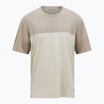 Maglietta Peak Performance Trail Wool Blend avid beige/sand fog da uomo