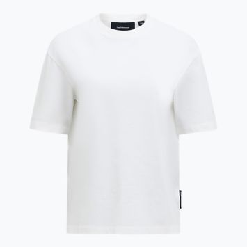 Maglietta Peak Performance da donna in cotone pesante bianco sporco