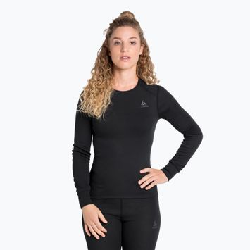 Donna Thermoactive Longsleeve ODLO Active Warm Bl Top Girocollo nero