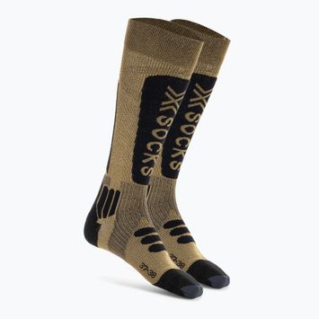 Calze da sci da donna X-Socks Helixx Gold 4.0 oro/nero