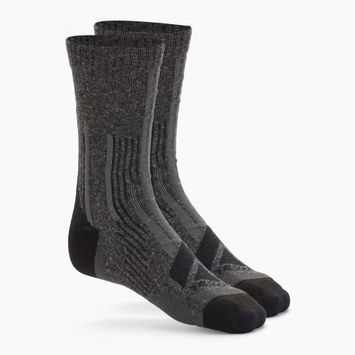 X-Socks Hike Perform Merino Crew calze da trekking nero/carbonio