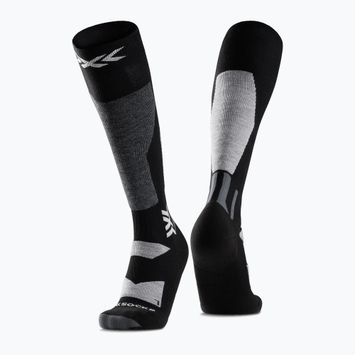 Calze da snowboard X-Socks Snowboard Discover Otc x nero/grigio chiaro