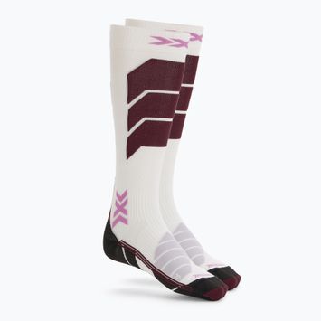 Calze da sci da donna X-Socks Ski Expert Otc x bianco/lavanda