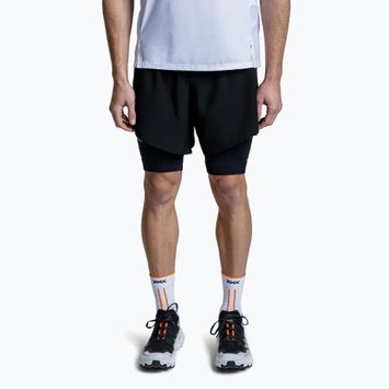 Pantaloncini da corsa X-Bionic Efektor 2in1 da uomo x nero/x nero
