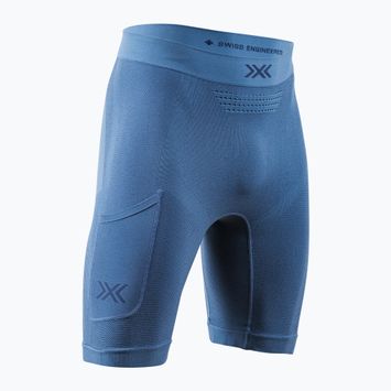 Pantaloncini termici X-Bionic Xceed Run Tights da uomo blu ardesia/marino