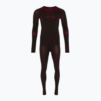 Set di intimo termico da uomo ODLO Fundamentals Performance Warm nero/grigio grafite