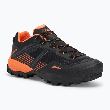 Scarponi da trekking da uomo Mammut Ducan II Low GTX nero/ mandarino scuro