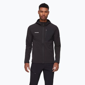 Felpa da trekking da uomo Mammut Madris Light ML con cappuccio black