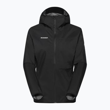 Giacca da pioggia da donna Mammut Ducan Light HS con cappuccio nero
