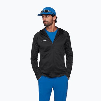 Felpa da trekking da uomo Mammut Crag ML Hooded black